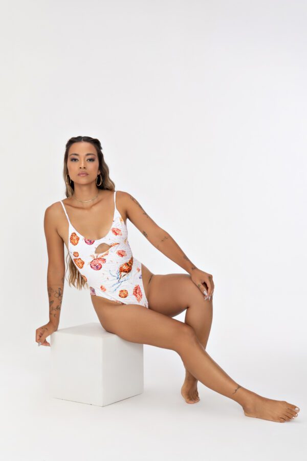 Maiô Ferrugem Estampa Mosaico Tangerine - Image 6