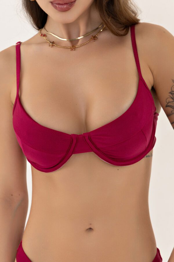 Top Meia Taça Cherry